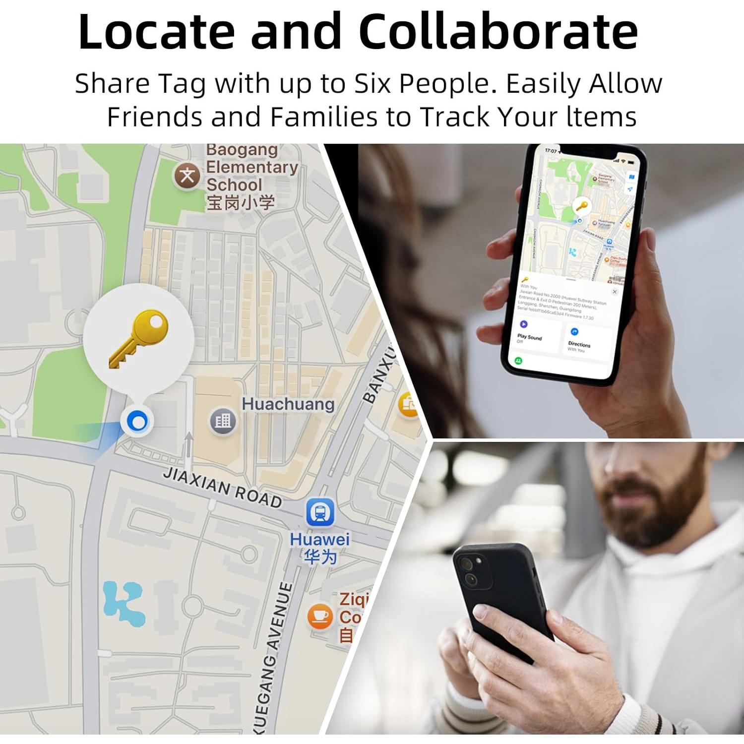 Rastreador Bluetooth Pepisk 4 Pack - Compatible con Find My iOS