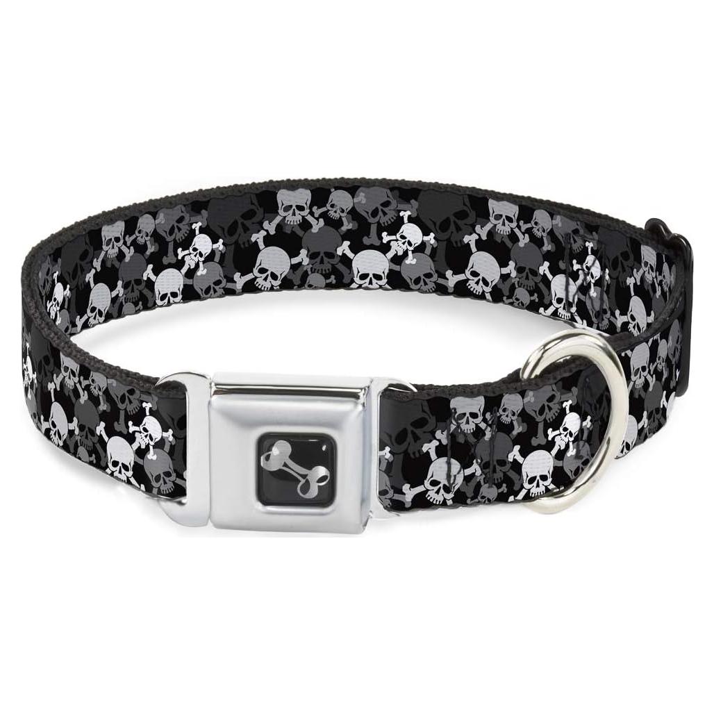 Collar para Perro Buckle-Down Calaveras Apiladas 3.81 cm