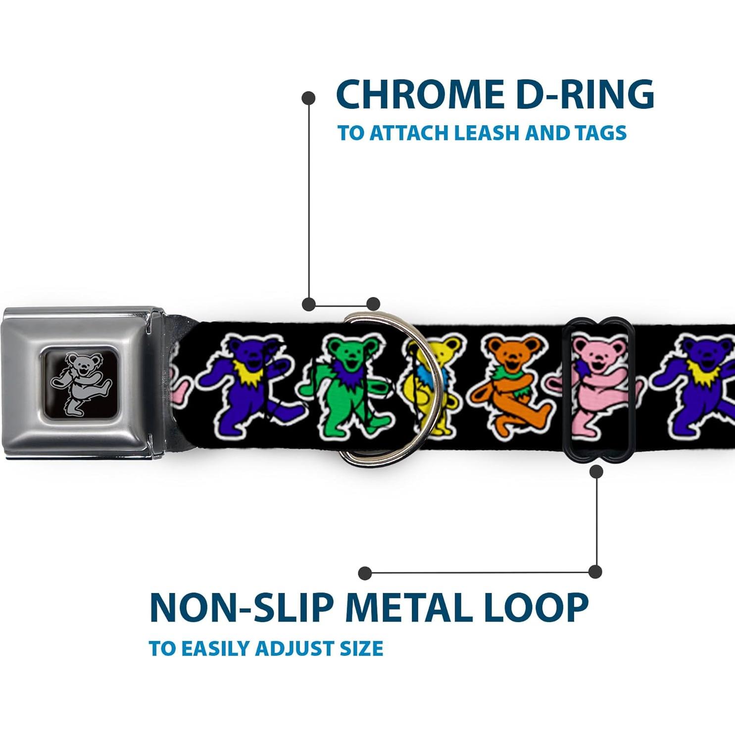 Collar para Perro Buckle-Down Osos Bailarines 3.81 cm Ajustable