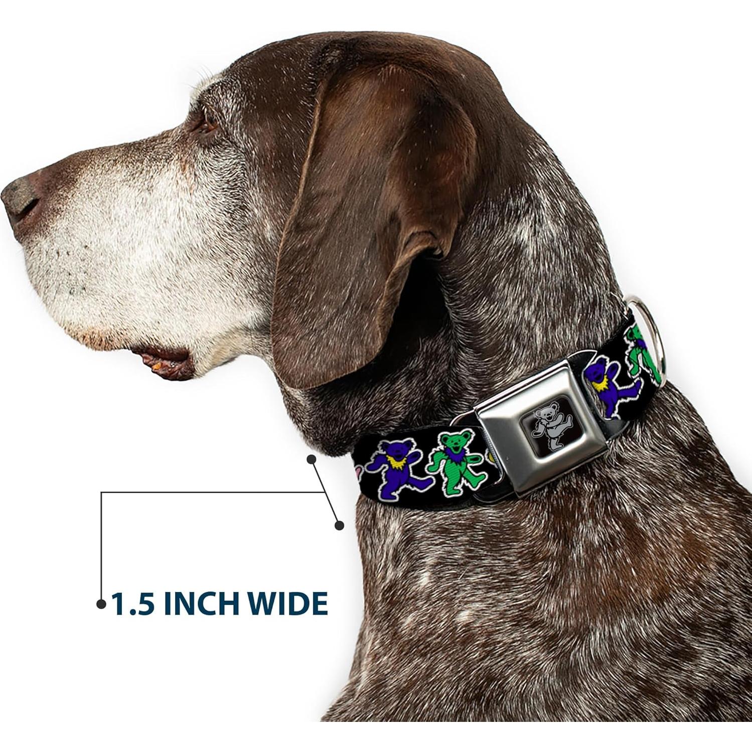 Collar para Perro Buckle-Down Osos Bailarines 3.81 cm Ajustable