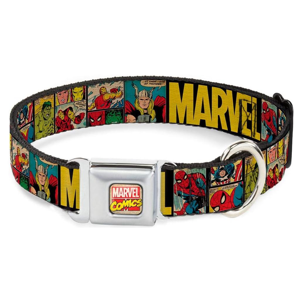 Collar para Perro Buckle-Down Marvel Retro 2.54 cm Ajustable