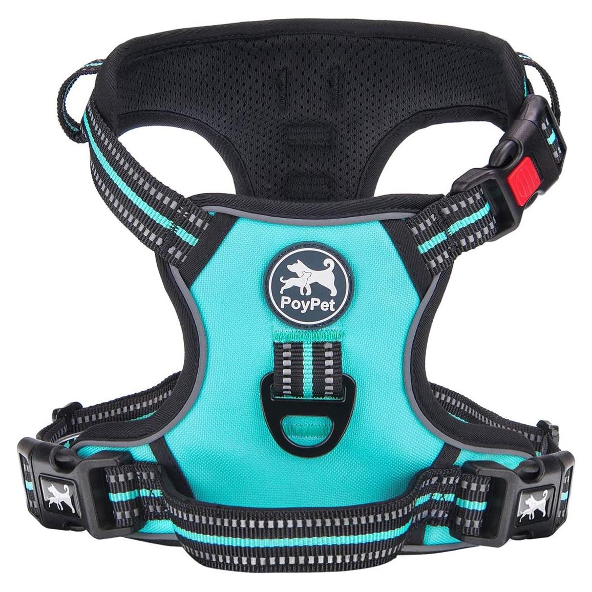 Arnés para Perros PoyPet XS Ajustable Reflectante Azul Menta