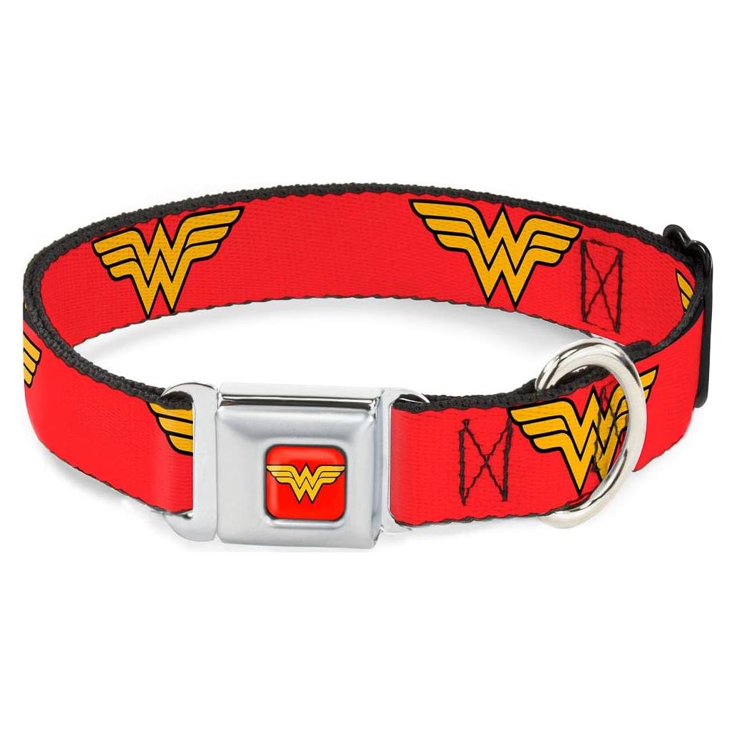 Collar de Perro Buckle-Down Wonder Woman Rojo 23-38 cm