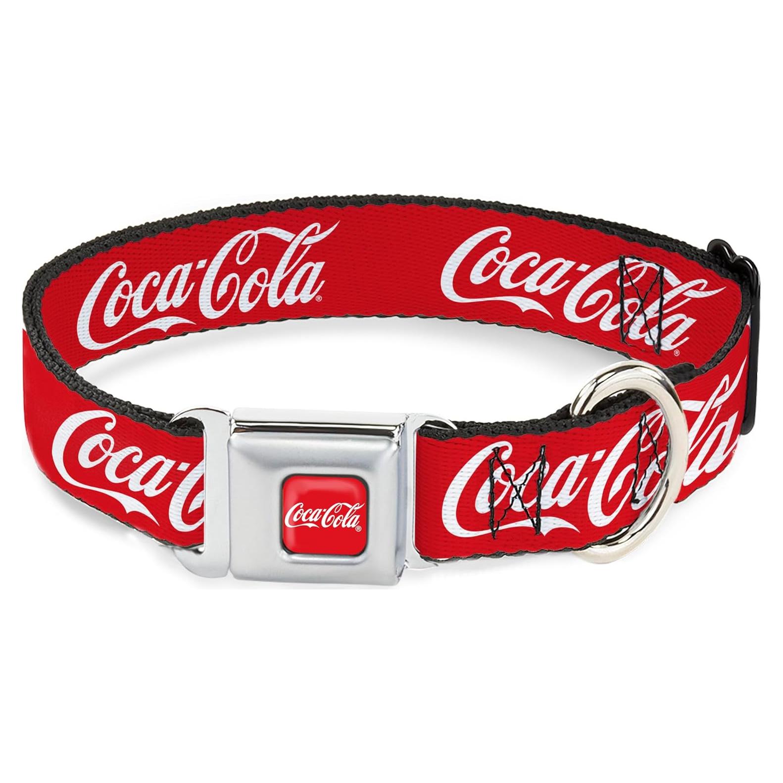 Collar para Perro Coca-Cola con Hebilla de Seguridad 38-61 cm