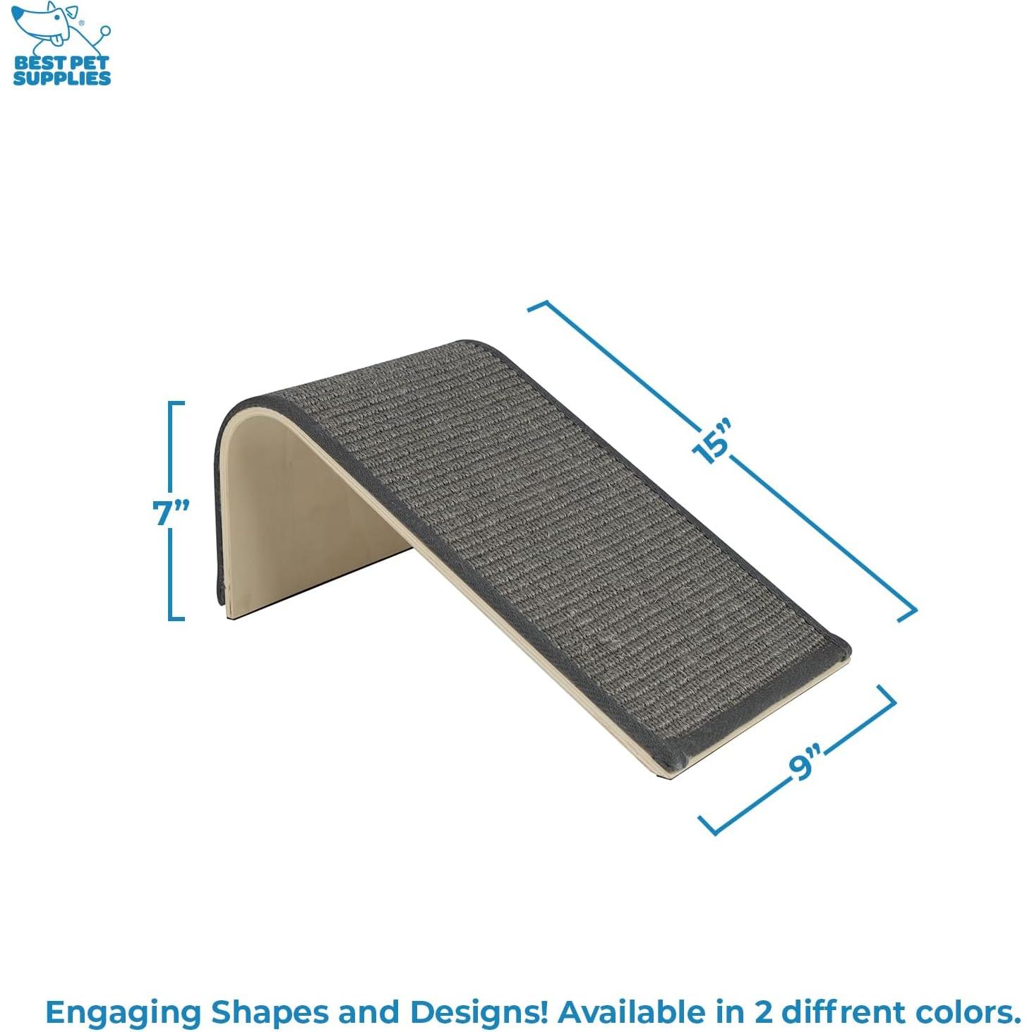 Rascador de Gato Catify de Sisal Inclinados Gris 38.1x22.9cm