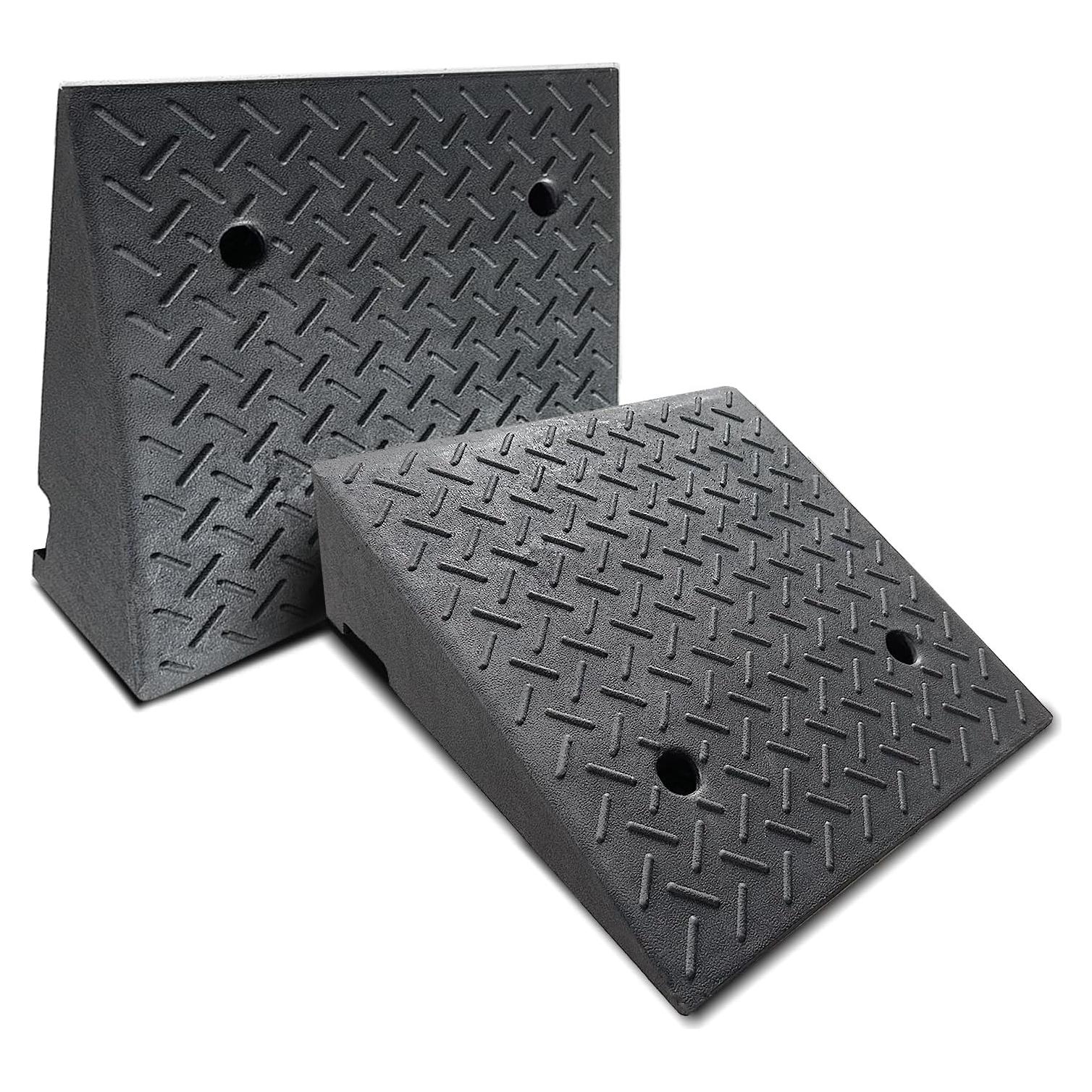 Rampas de entrada ROKENPOY de goma pesada 50x50x15.24 cm