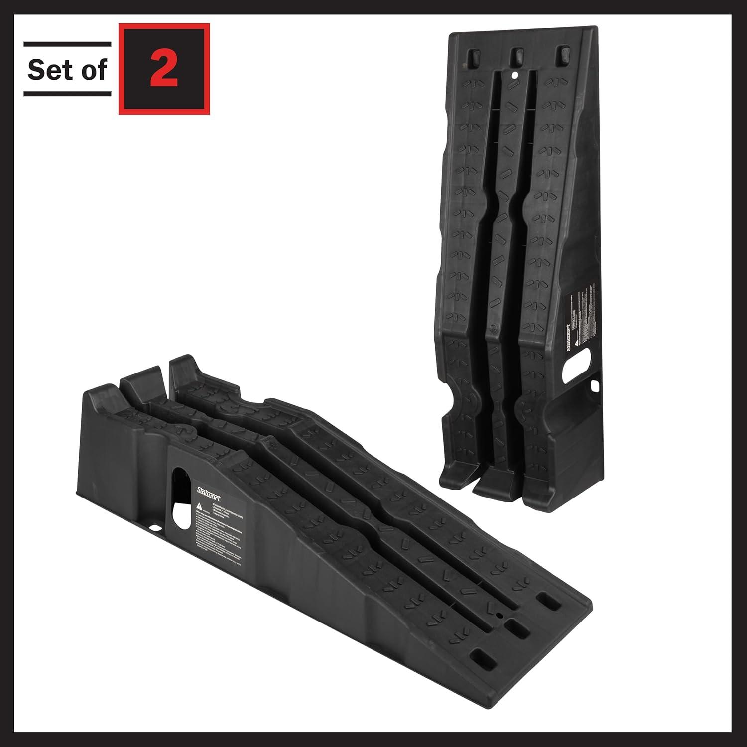 Rampas para Autos Stalwart 2-Pack - Elevación 17cm, 13,000lb