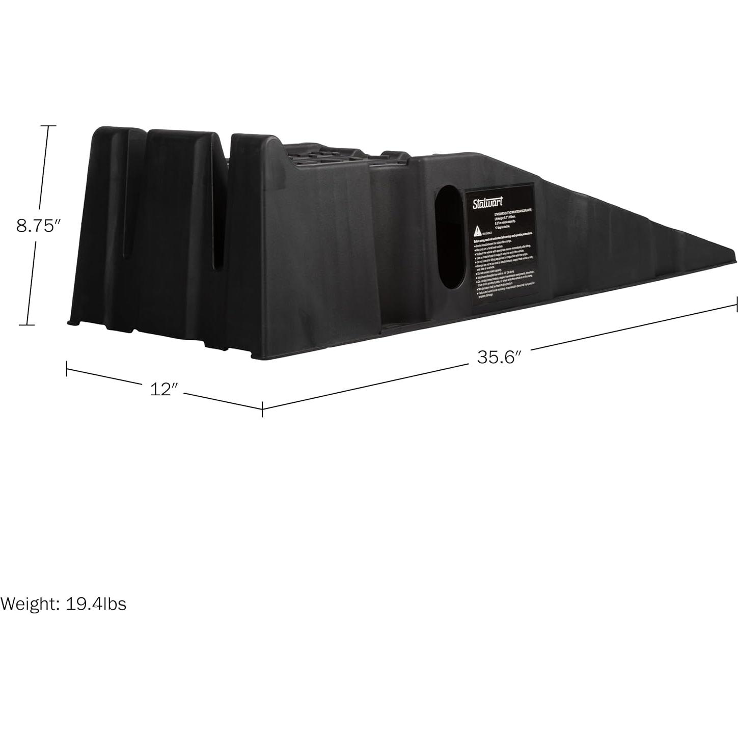 Rampas para Autos Stalwart 2-Pack - Elevación 17cm, 13,000lb