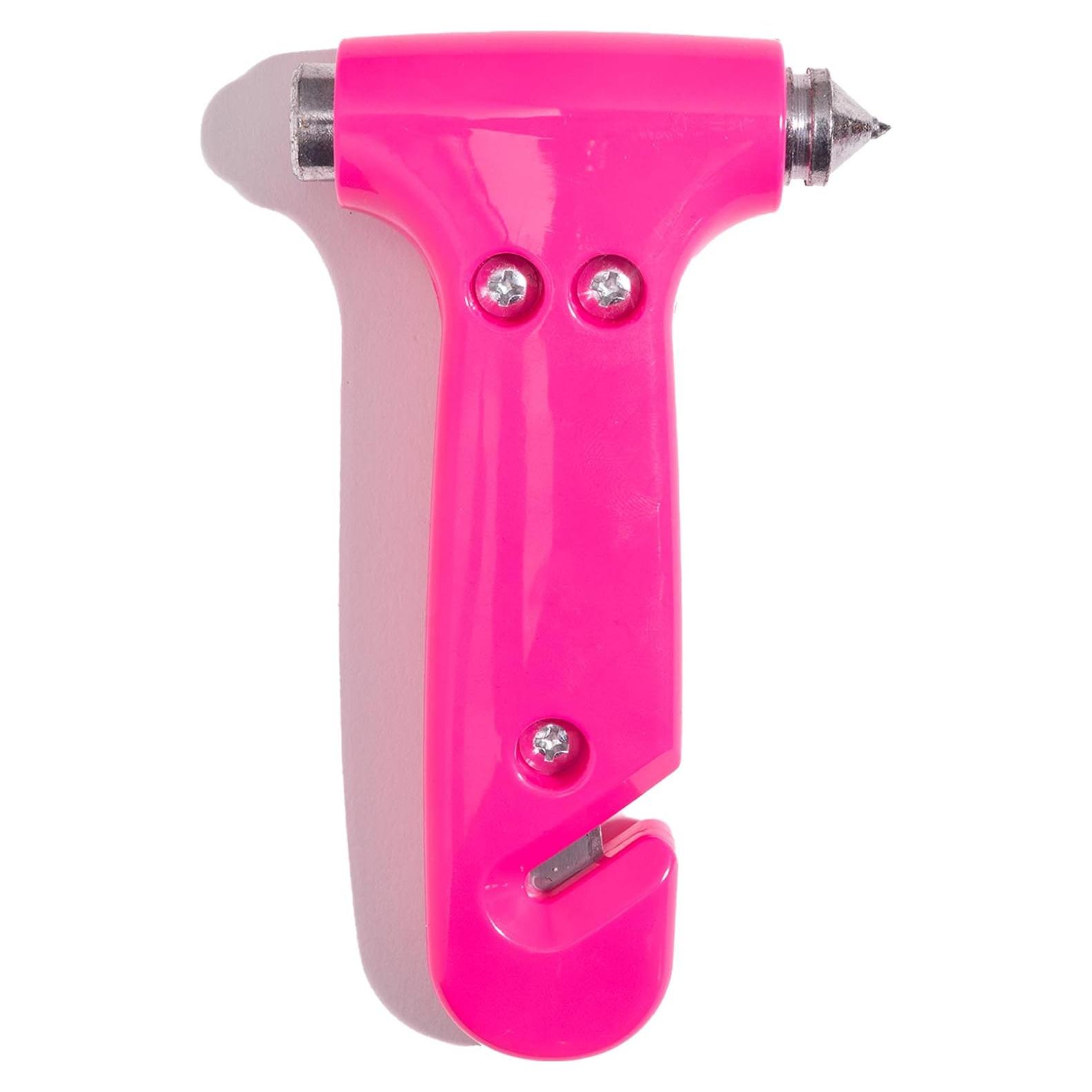 Martillo de Seguridad Rosa Blingsting - Escape Automotriz y Cortador de Cinturón