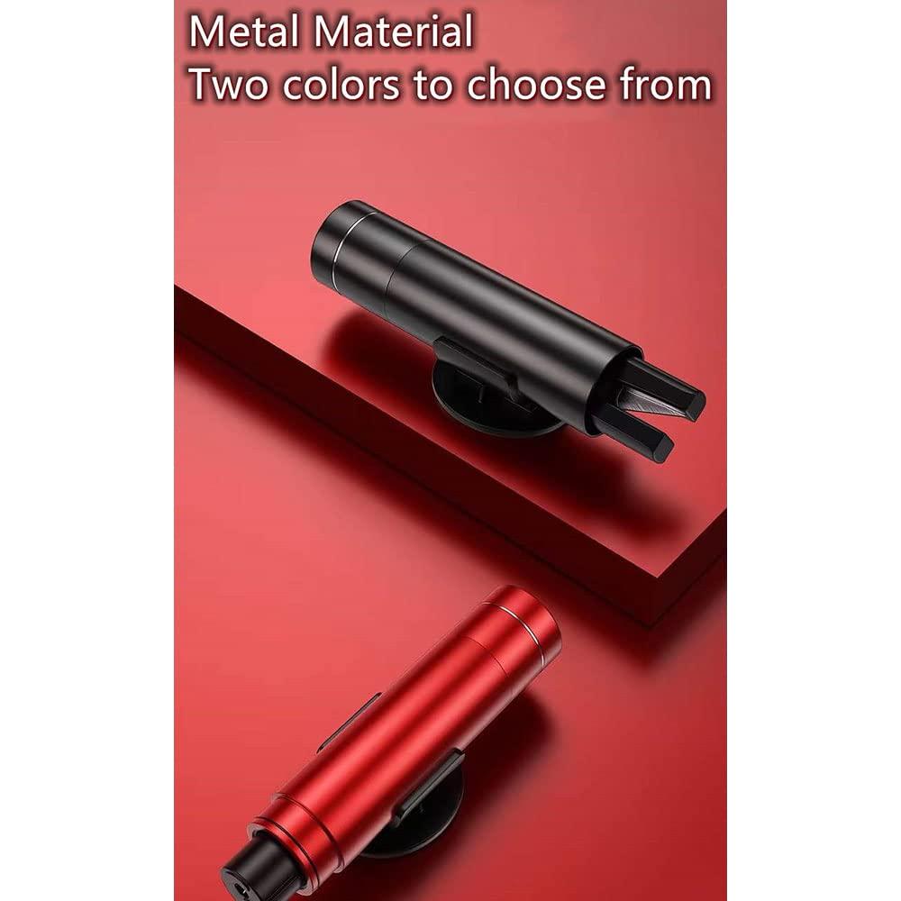 Martillo de Seguridad 2 en 1 para Automóvil - Rompedor de Ventanas y Cortador de Cinturón