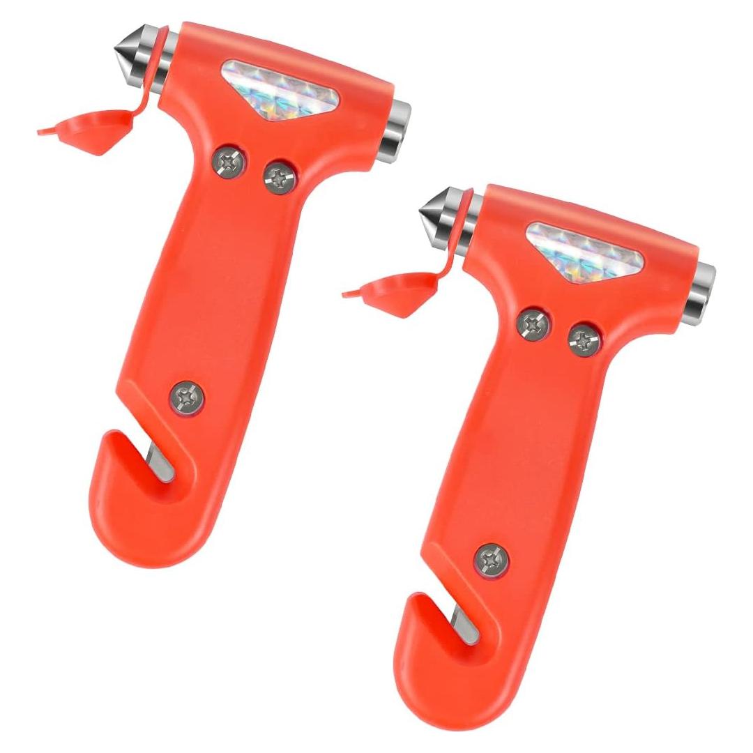 Martillo de Seguridad BELOMI 5 en 1 para Automóvil Naranja