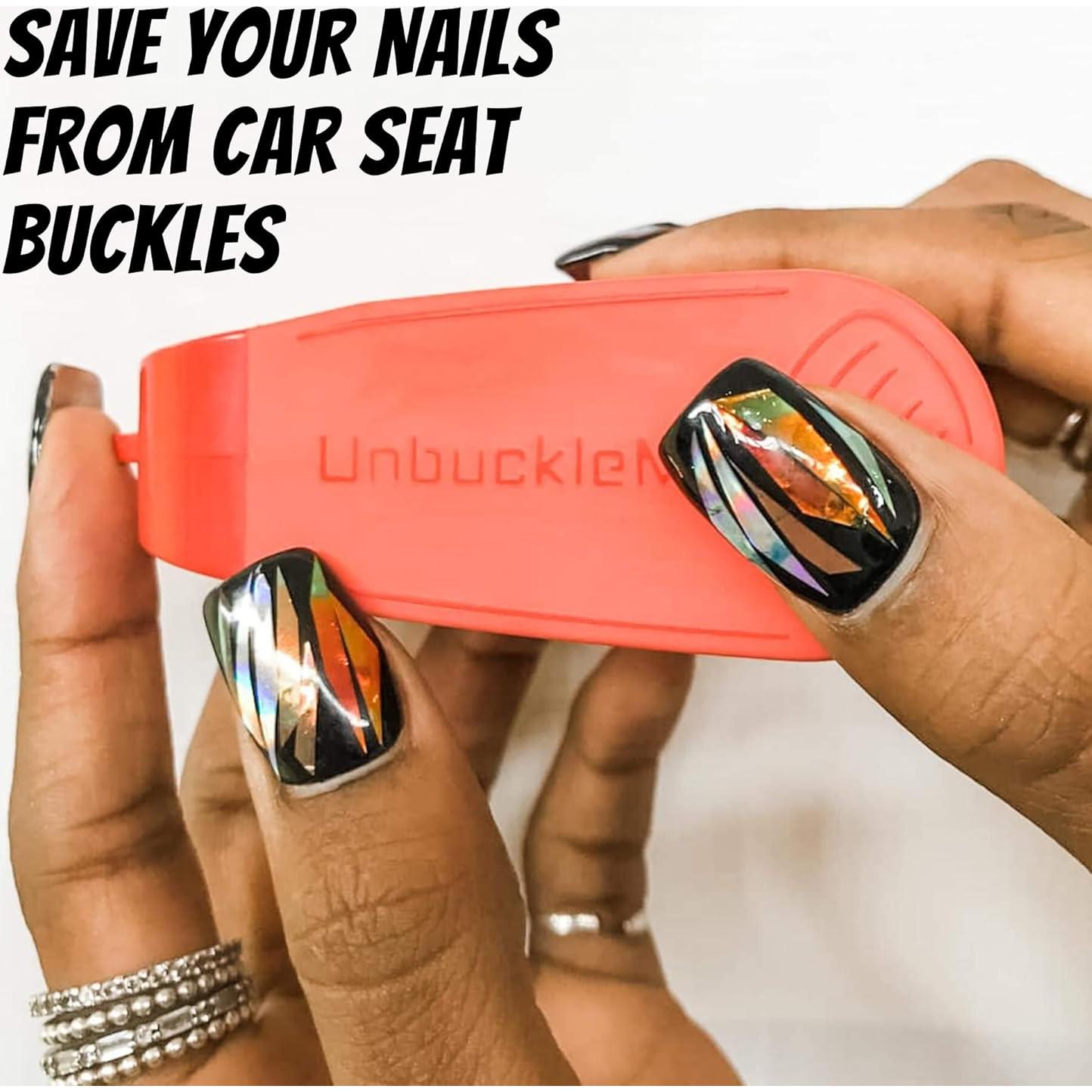 Herramienta UnbuckleMe para liberar hebilla de asiento de auto - Azul Aqua