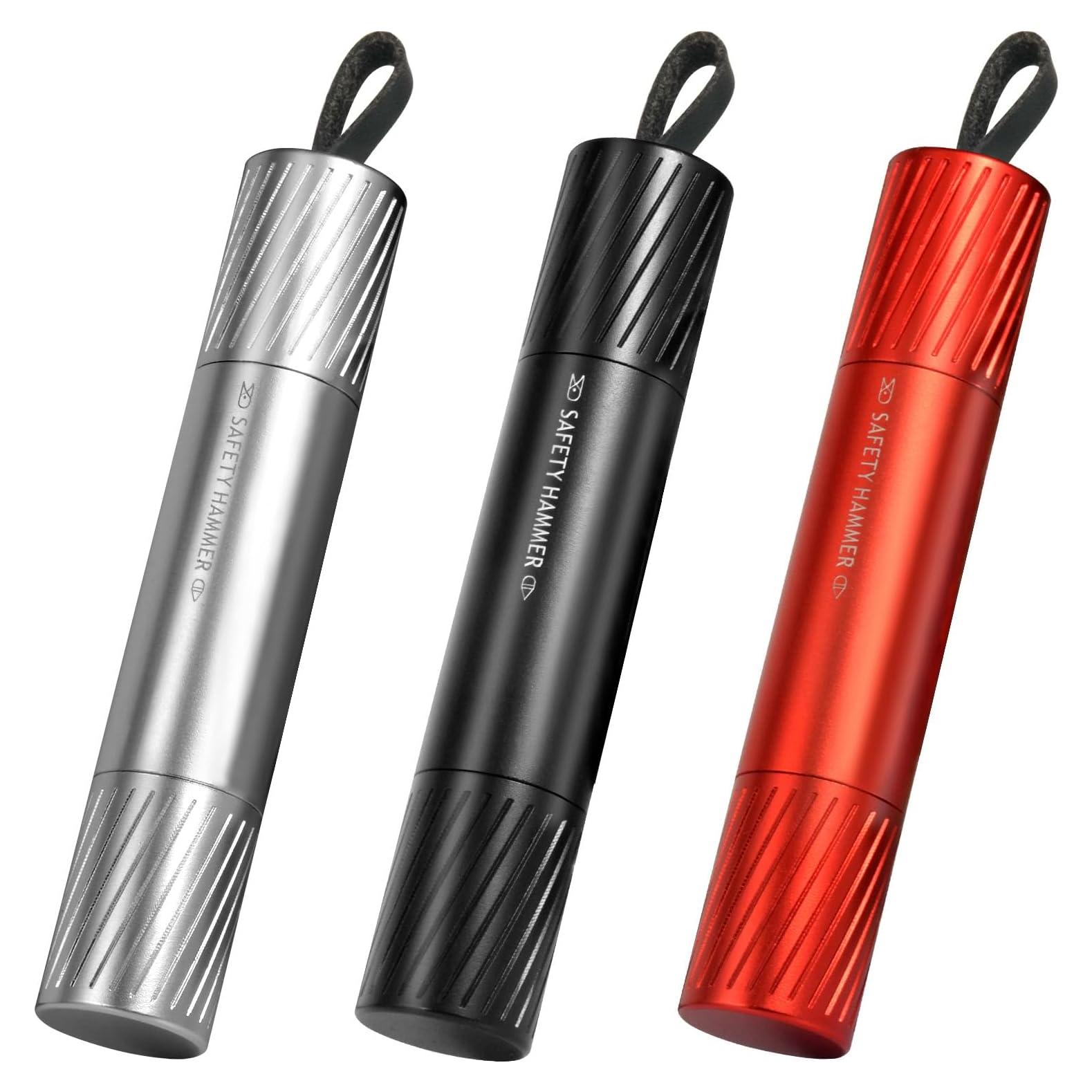 Martillo de Emergencia Aukmak Rompe Vidrios y Cortador de Cinturón