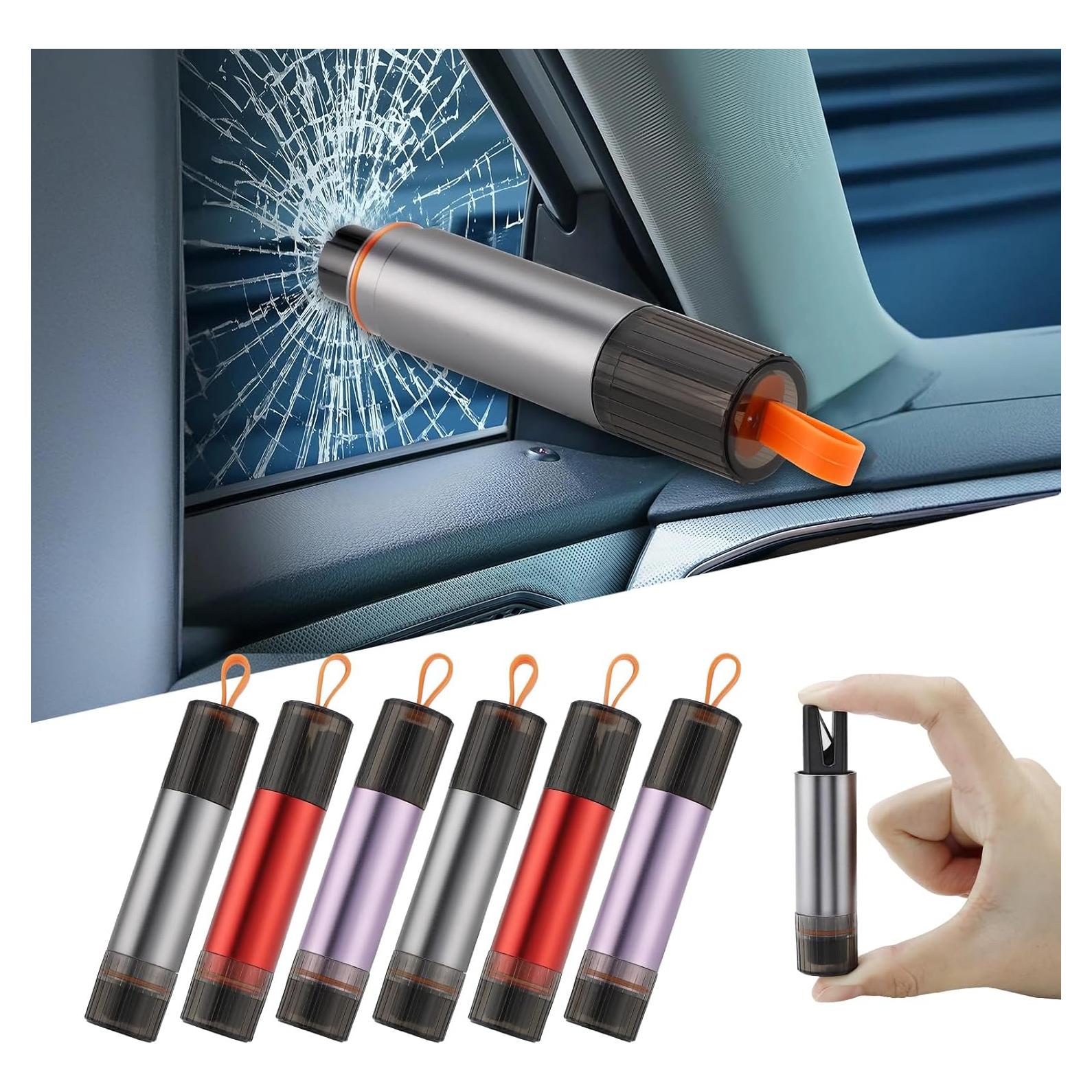 PIFOOG 6 Piezas Rompedor de Ventanas y Cortador de Cinturón 2 en 1