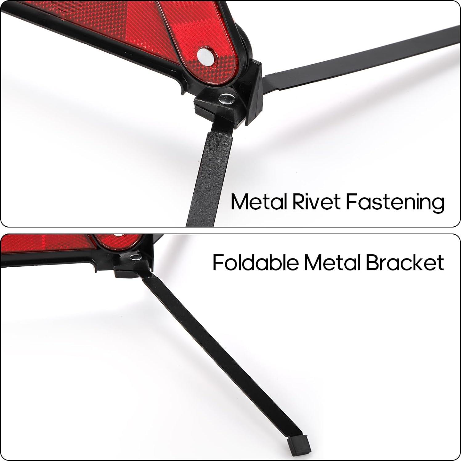 Kit de Seguridad Fasmov 3 Triángulos de Advertencia Reflectores