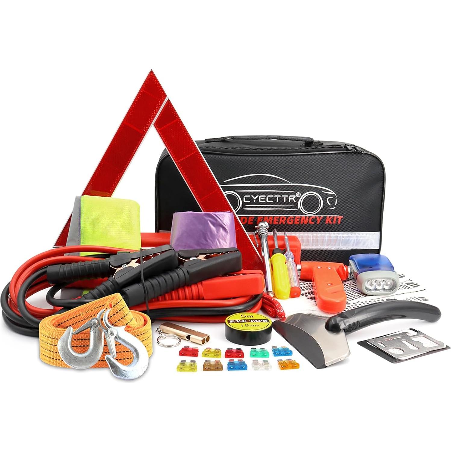 Kit de Emergencia en Carretera CYECTTR - 12V, 1.70kg, Completo