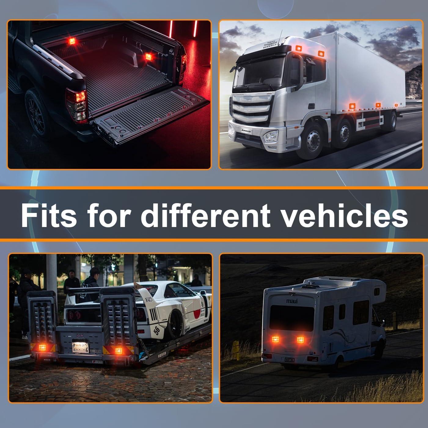 Luces Estroboscópicas Recargables ADAURIS Ámbar 12W Impermeables