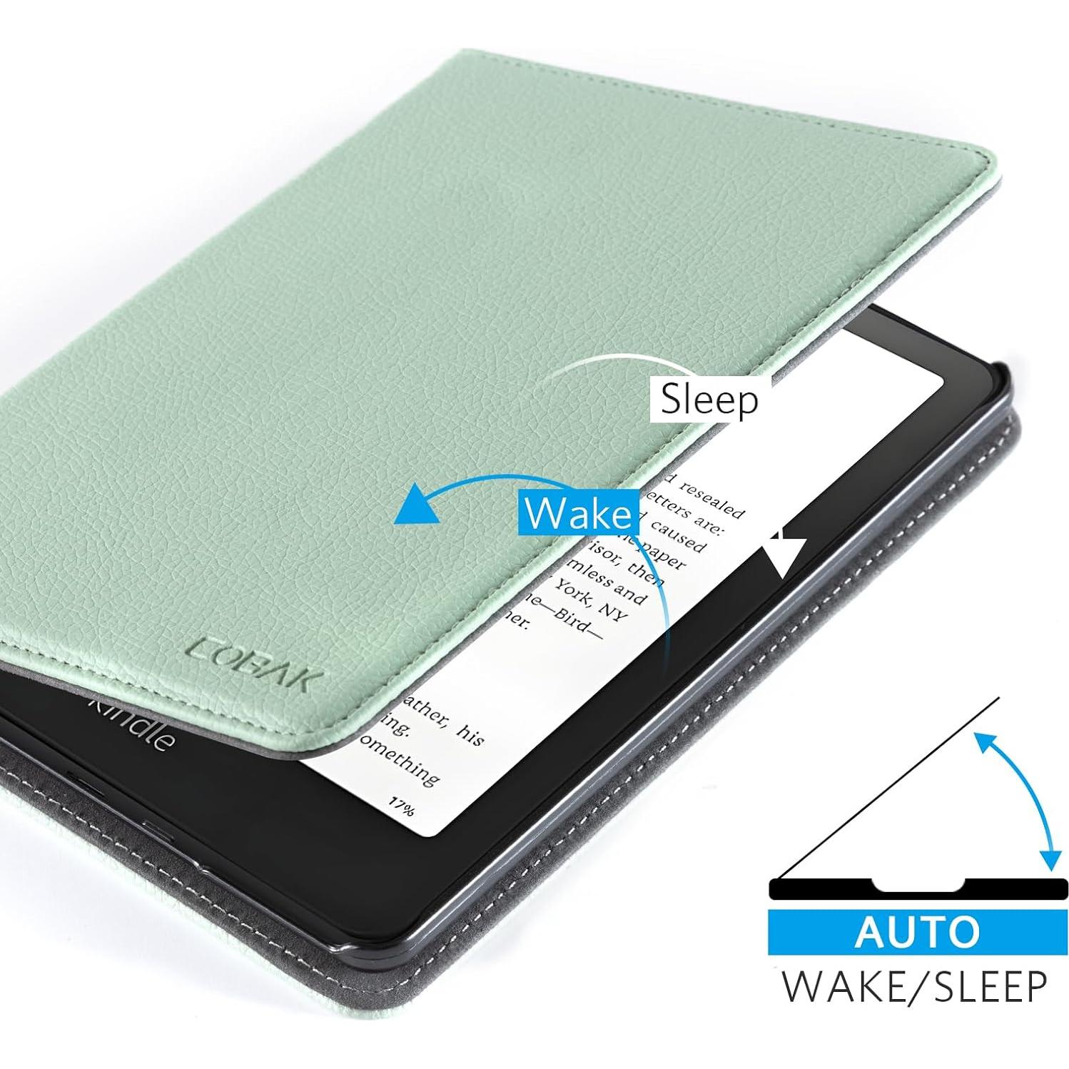 Funda CoBak para Kindle Paperwhite 2024 - Verde Salvia