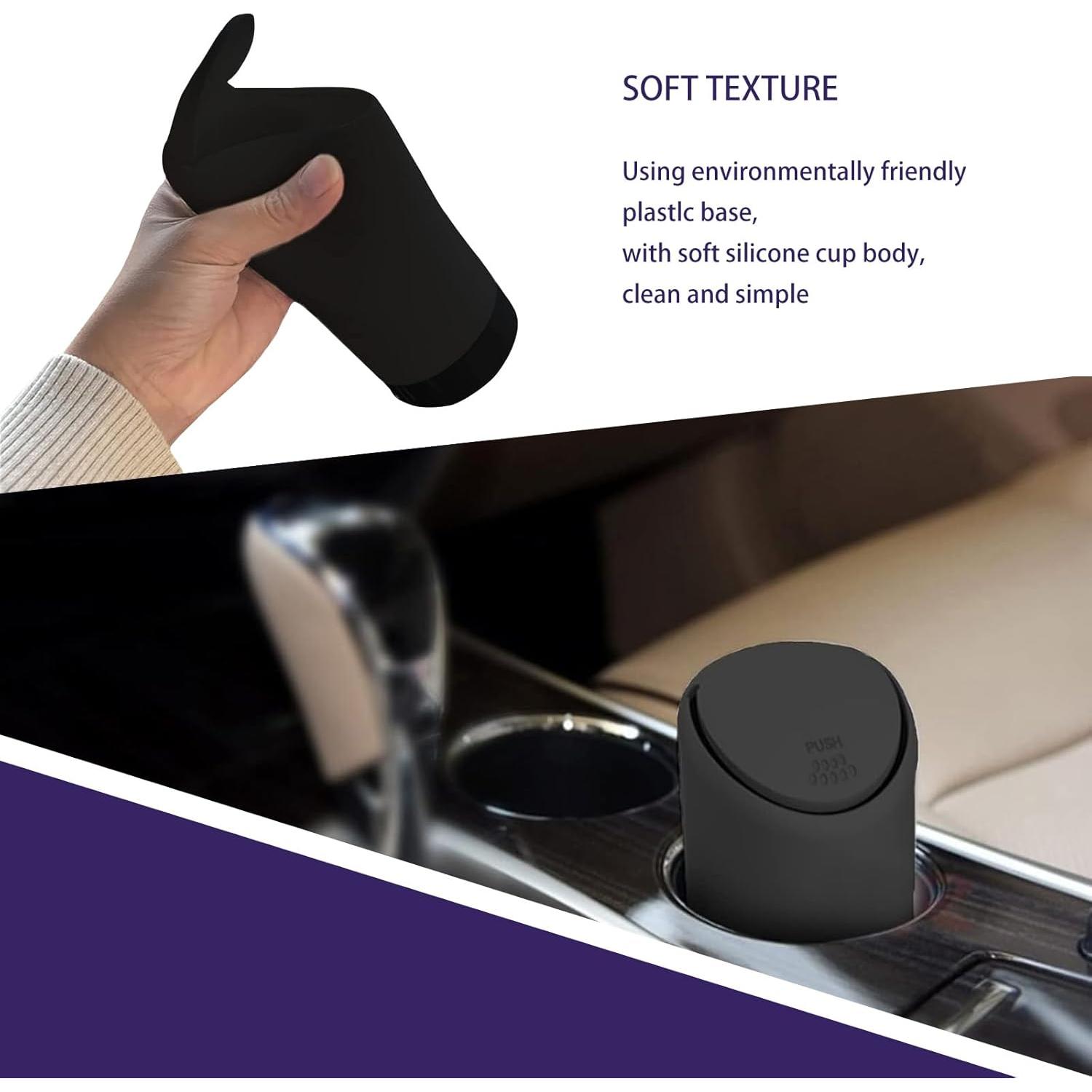 Basurero para Auto getfay Negro 6.5cm x 16cm Silicona Impermeable