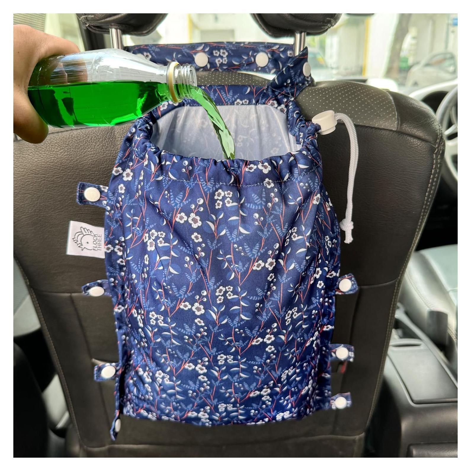 Bolsa de Basura Impermeable FLOCK THREE 8L Ajustable para Auto