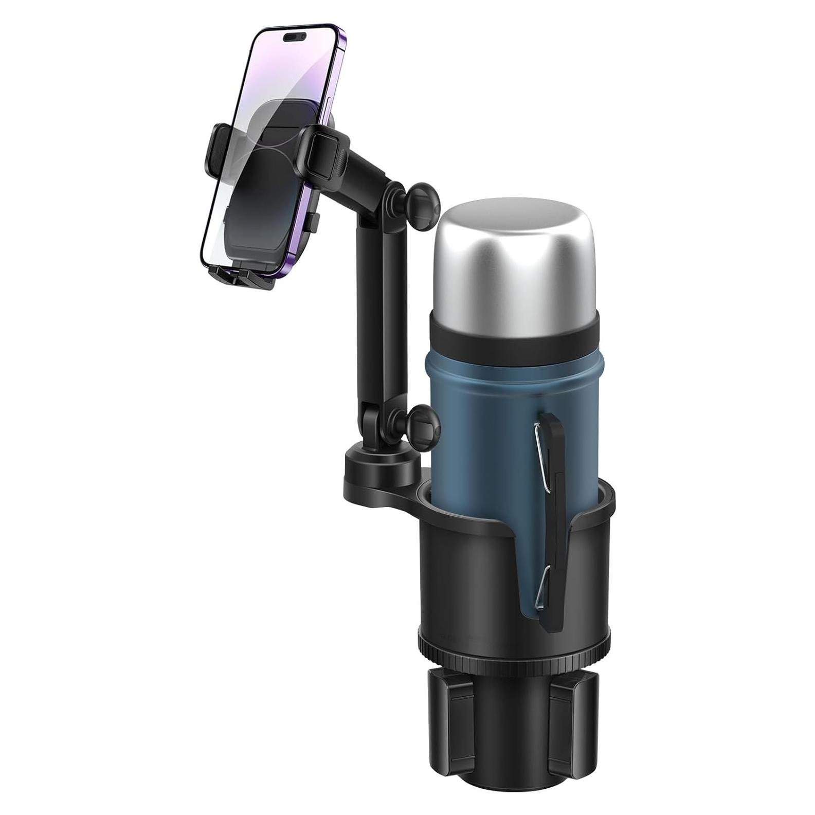 Soporte para Taza y Teléfono Easkkty 2 en 1 Ajustable