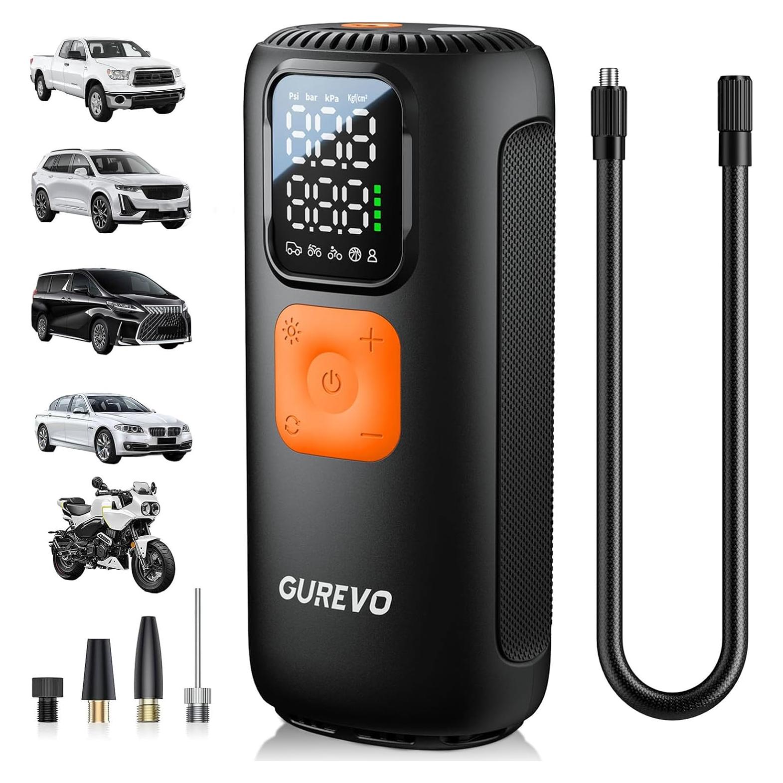 Compresor de Aire Portátil Gurevo GU220 160 PSI 40 LPM