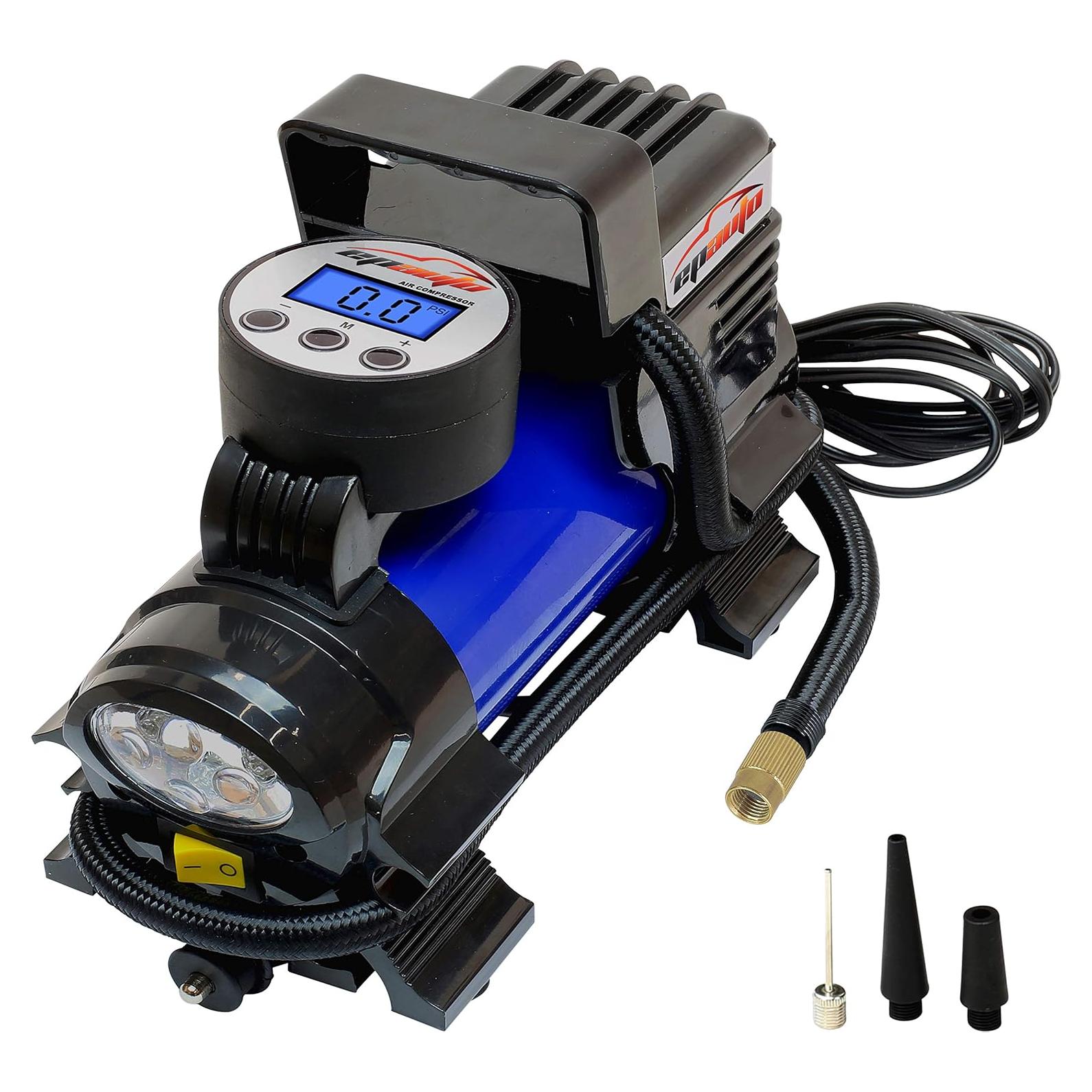 Compresor de Aire Portátil EPAuto 12V DC Inflador Digital