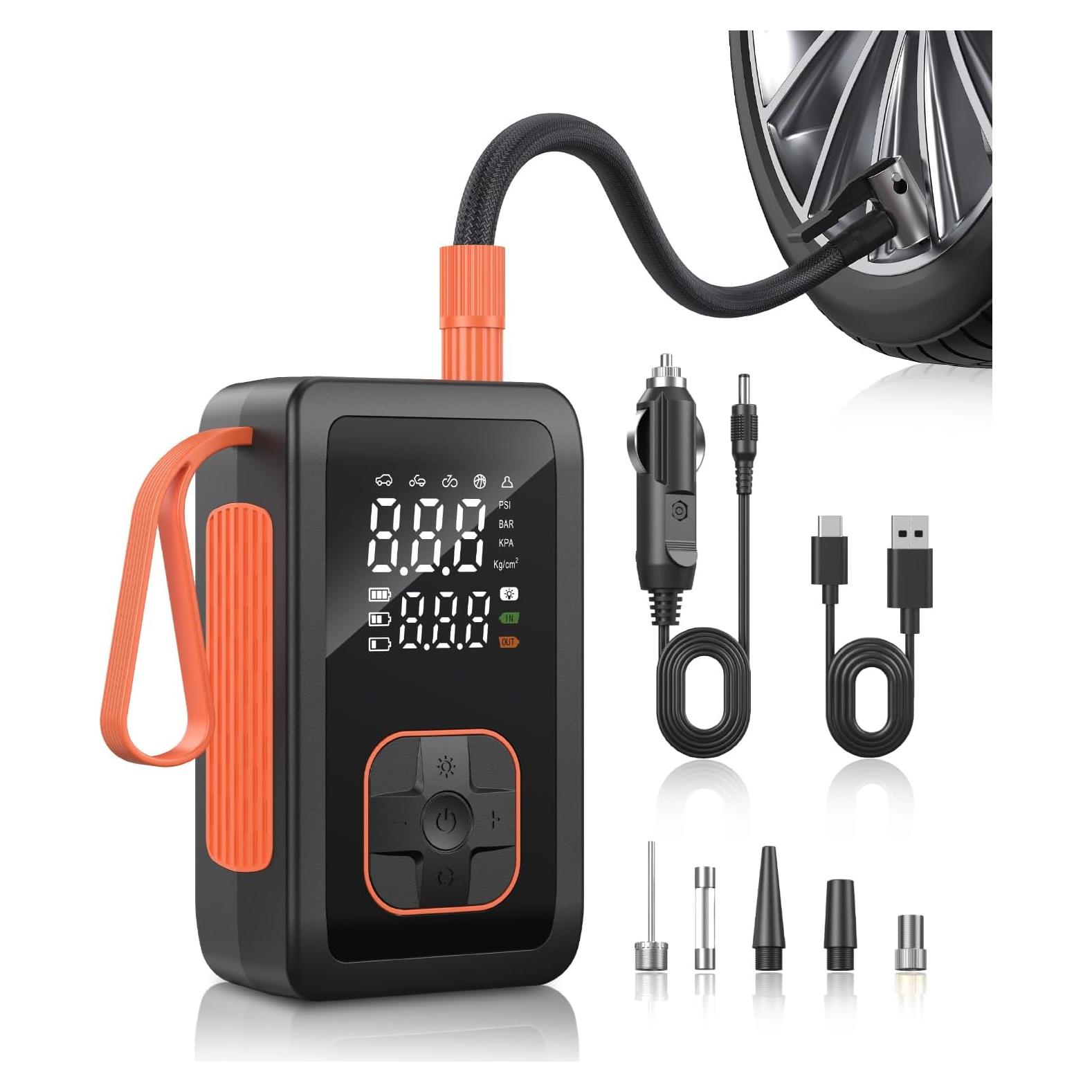 Compresor de Aire Portátil Hafuloky DB02 180 PSI Inalámbrico