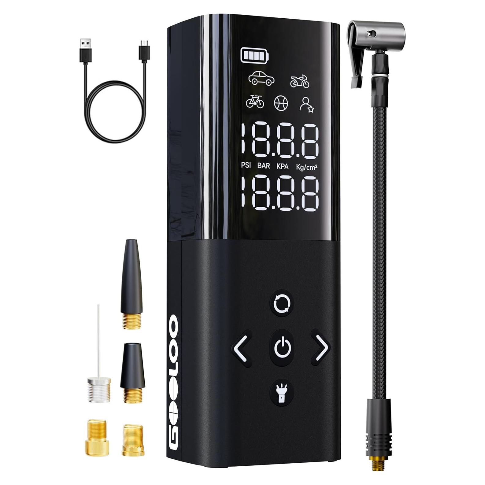 Compresor de Aire Portátil GOOLOO AP150 150PSI Bomba Inalámbrica