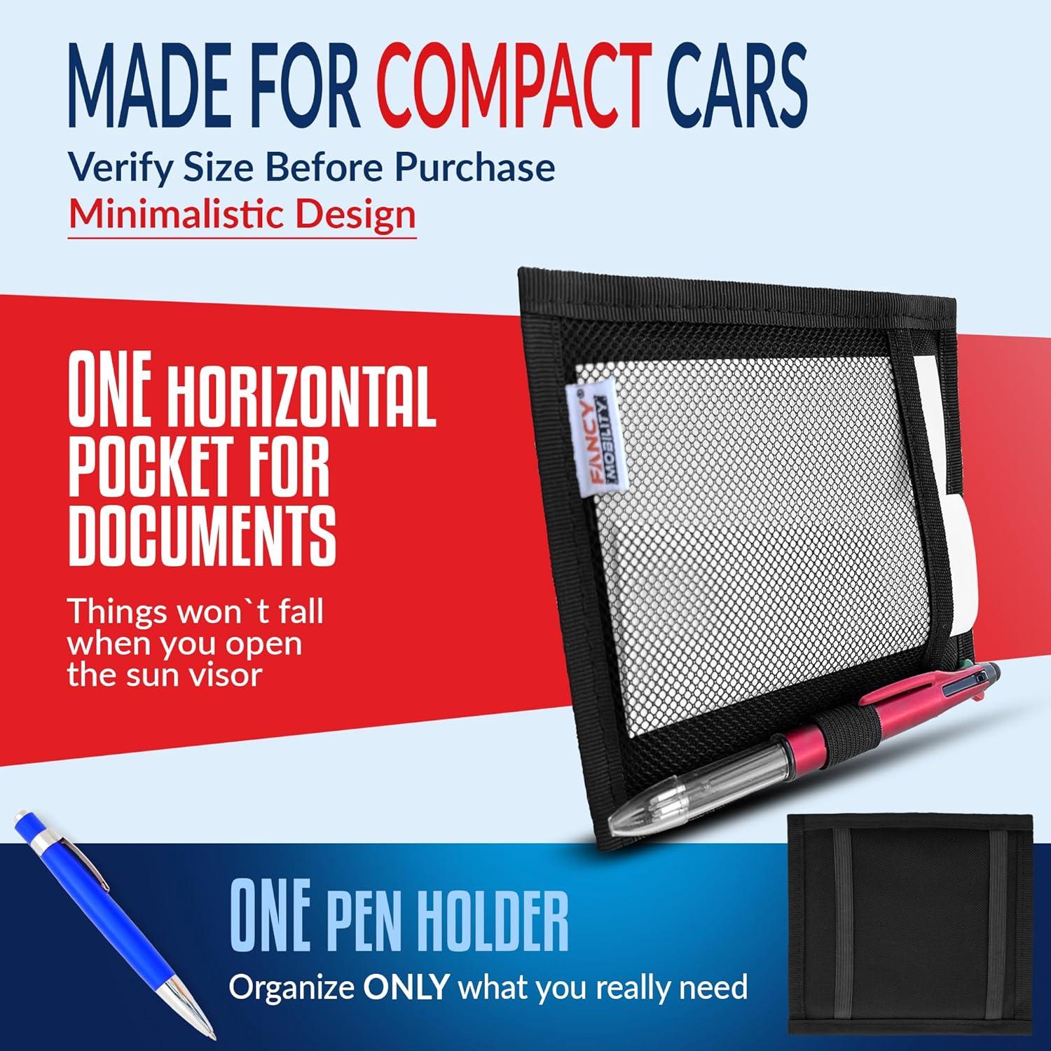 Organizador de Visera de Auto Fancy Mobility MVO-B-001 Negro