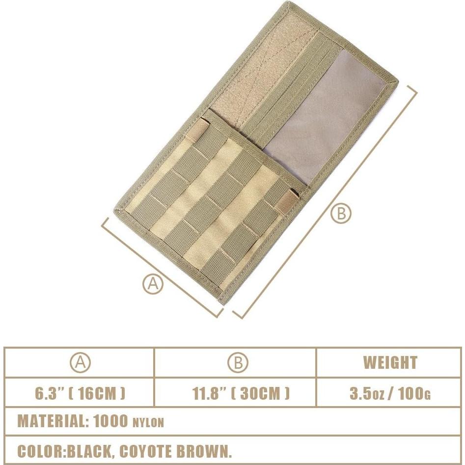 Organizador de Visera Táctico Tacticool Negro 30x16 cm