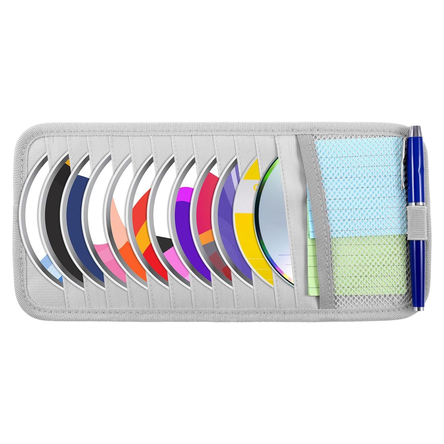 Organizador de CD para Visera de Vehículo Trinkrittey Gris