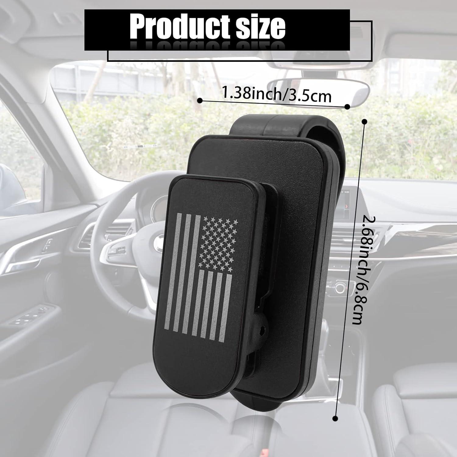 Soporte para Gafas de Coche Stymart Clip Multifuncional Negro