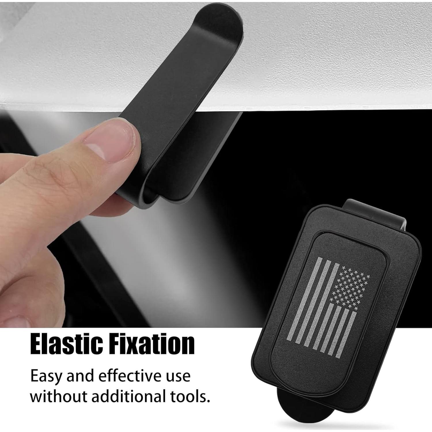 Soporte para Gafas de Coche Stymart Clip Multifuncional Negro