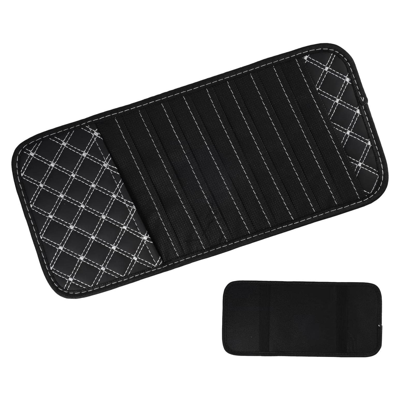 Soporte de CD para coche PKRFCJ con 12 bolsillos - Negro