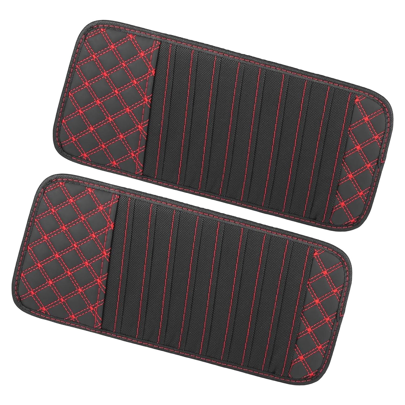Organizador de Almacenamiento para CD Hihaha 2 Pcs Negro Rojo