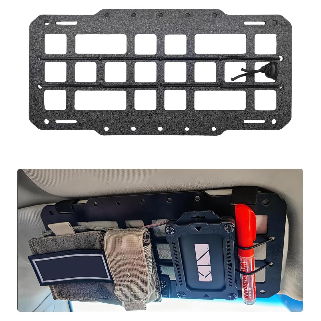 Panel Rígido MOLLE para Auto Yourkar - Organizador Visera Solar