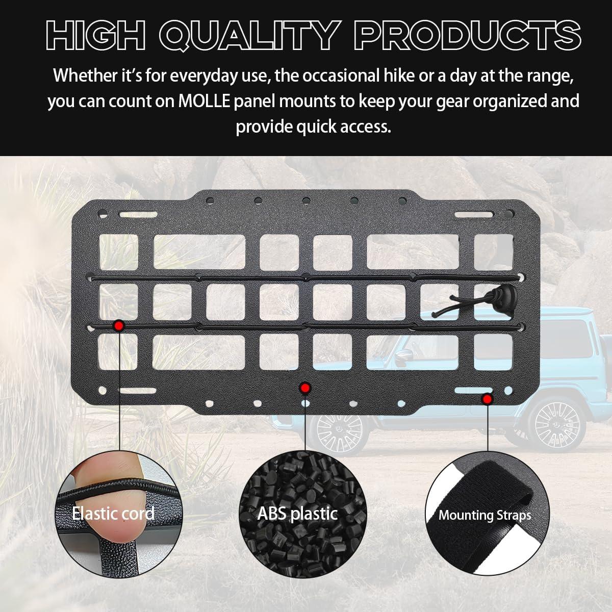 Panel Rígido MOLLE para Auto Yourkar - Organizador Visera Solar