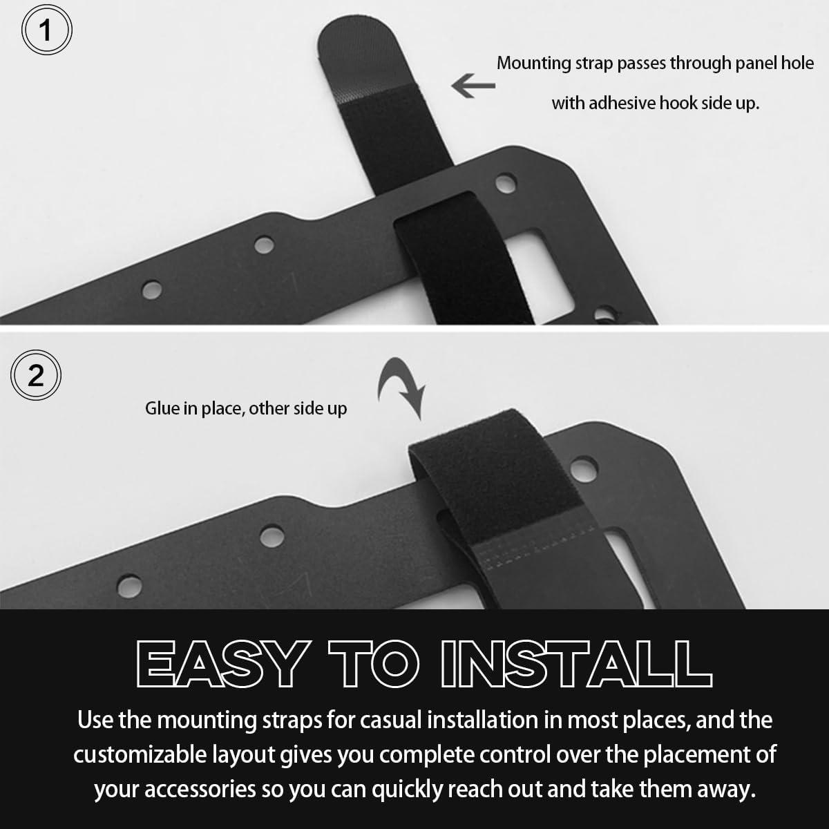 Panel Rígido MOLLE para Auto Yourkar - Organizador Visera Solar