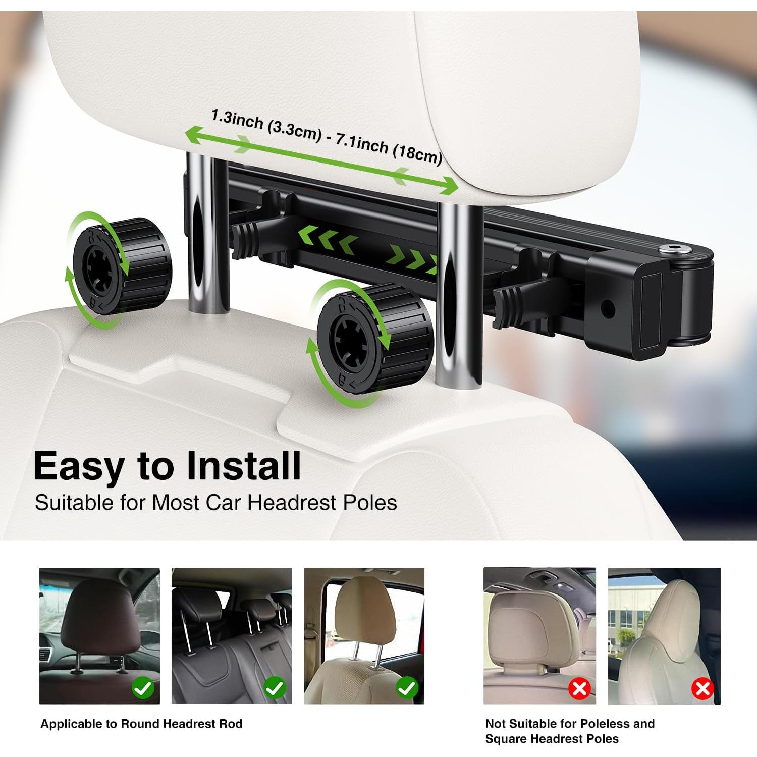 Soporte para Tablet en Reposacabezas Elitehood CH6 - Plegable y Ajustable