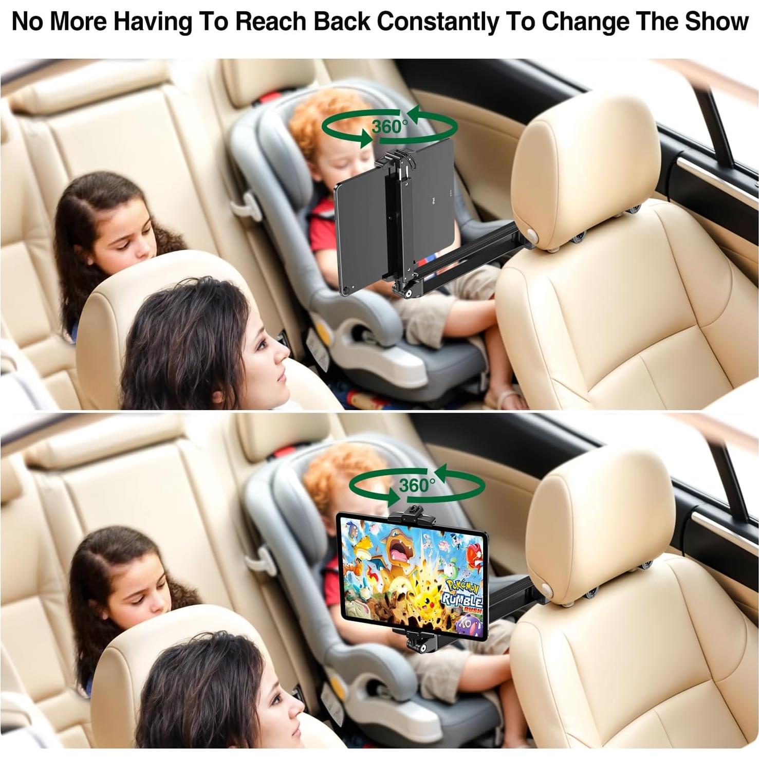 Soporte para Tablet en Reposacabezas Elitehood CH6 - Plegable y Ajustable