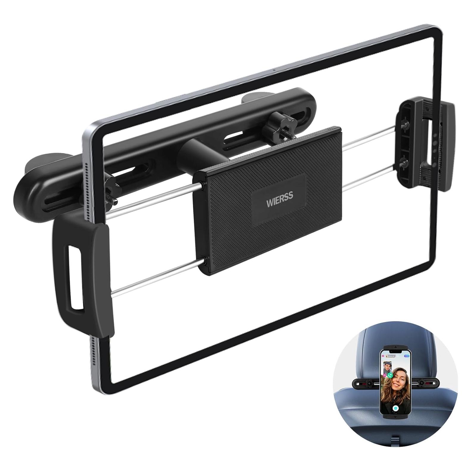 Soporte para Tablet WIERSS para Reposacabezas de Coche 4.7"-13"