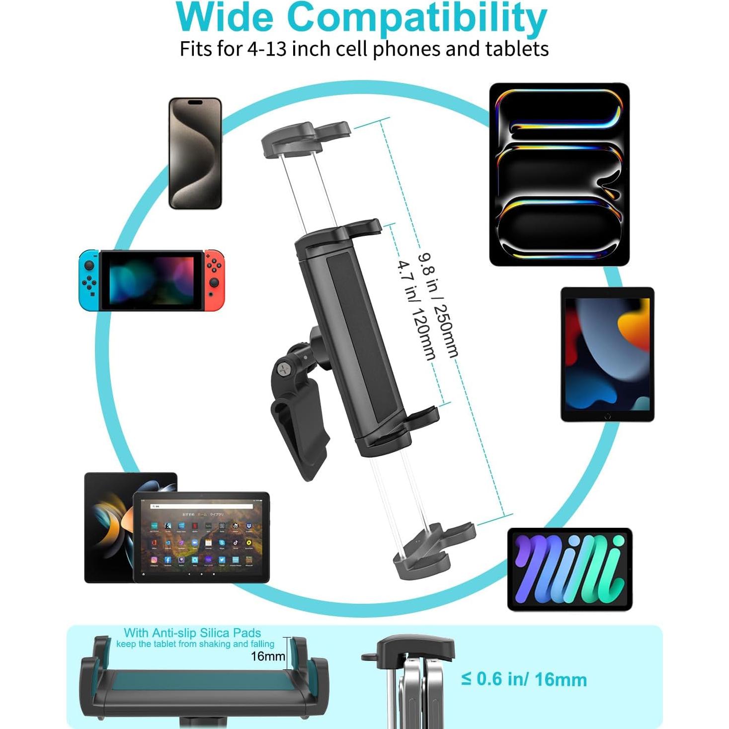 Soporte de Tableta para Asiento Trasero Tesla Dosvsi 4-13"