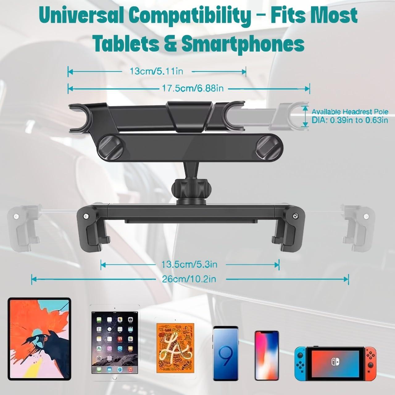 Soporte Ajustable para Tablet y Teléfono en Reposacabezas Osmiumgroup