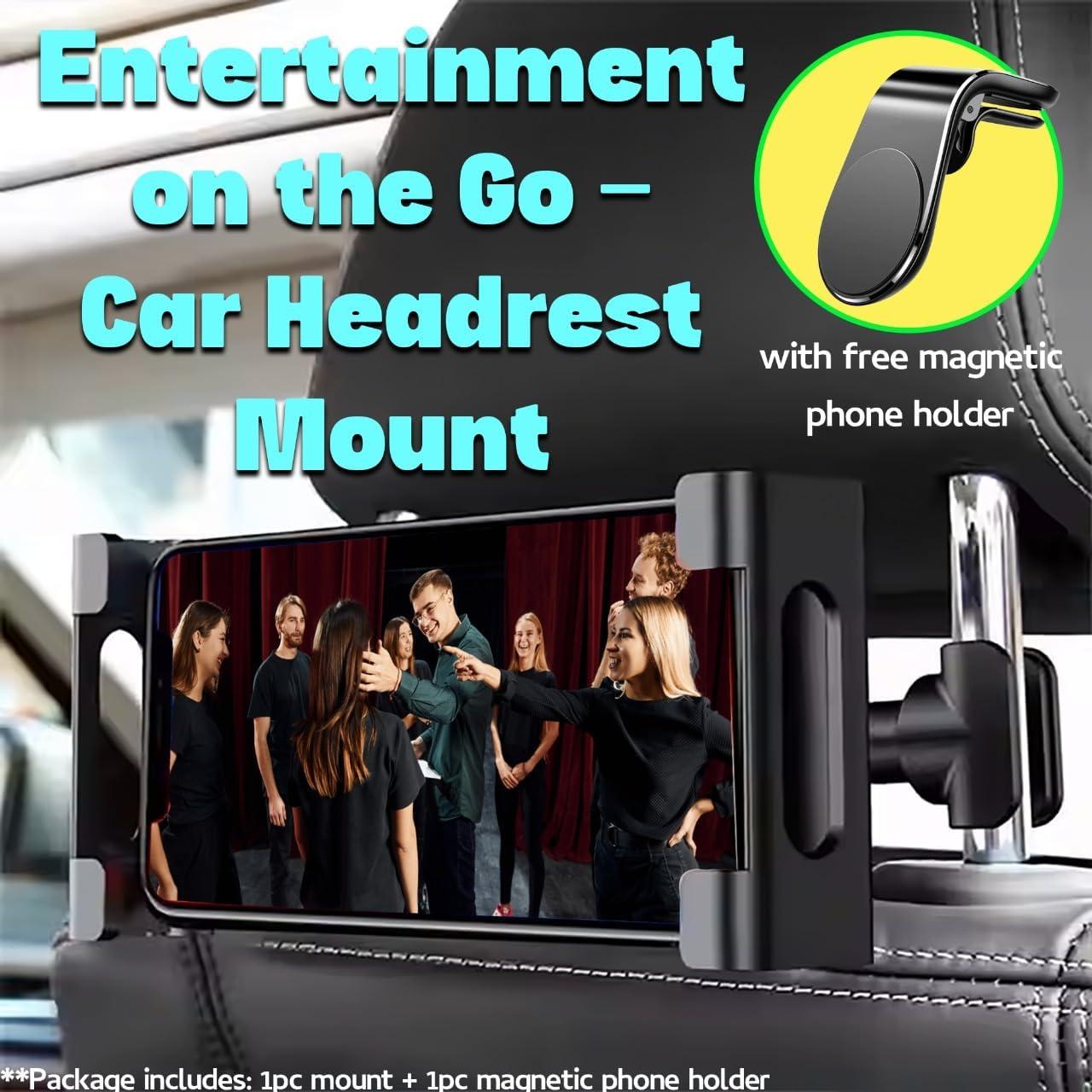 Soporte Ajustable para Tablet y Teléfono en Reposacabezas Osmiumgroup