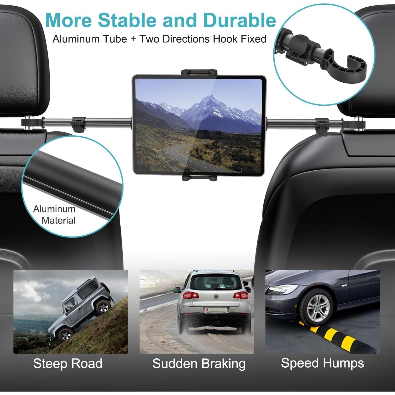 Soporte para Tableta en Reposacabezas Dosvsi - Brazo Extensible 82.8 cm