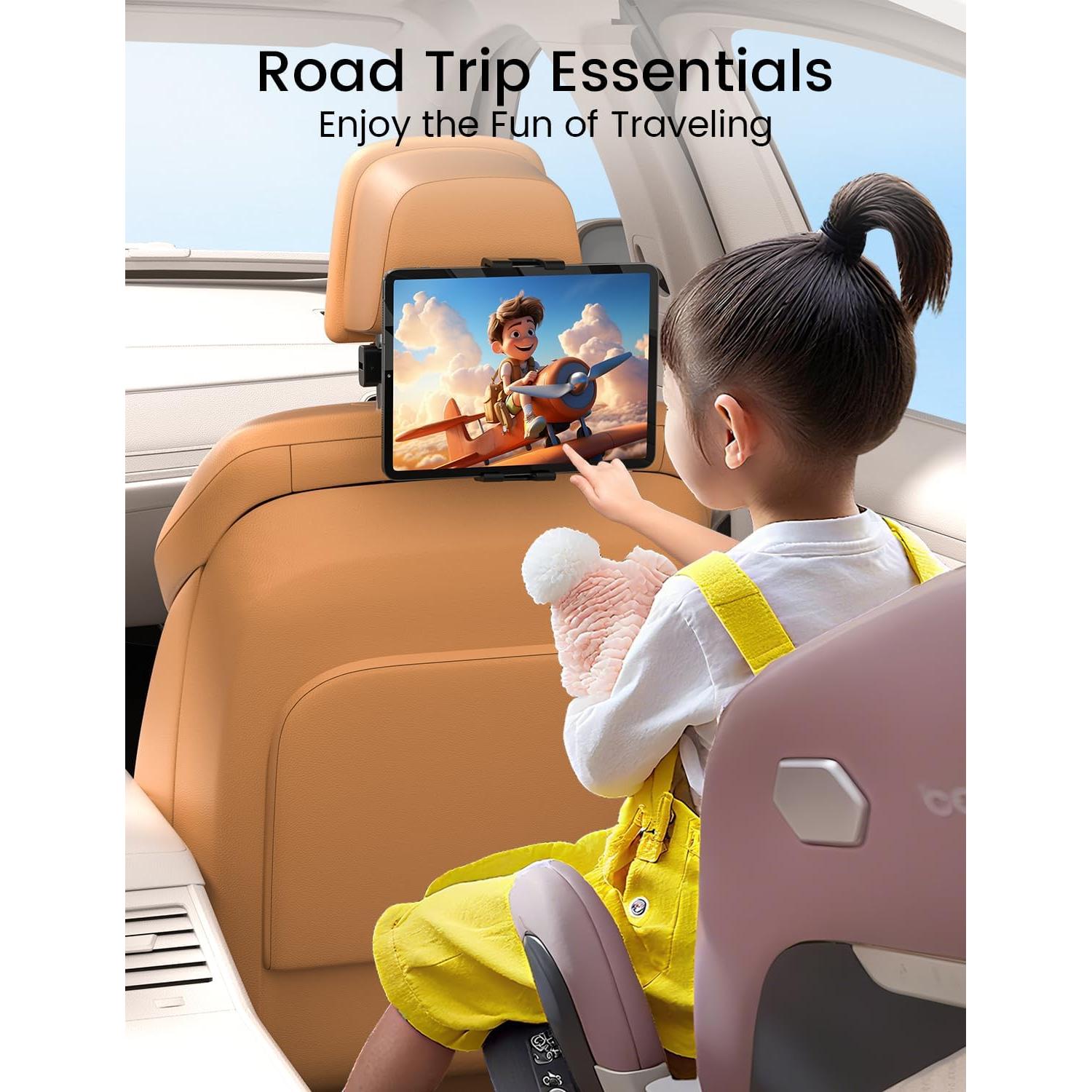 Soporte para Tableta OHLPRO en Reposacabezas de Coche 4.4-16.4 cm