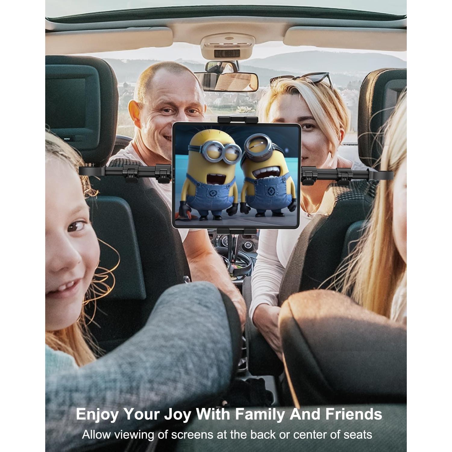 Soporte para Tablet en Reposacabezas Woleyi - Ajustable 4-13"