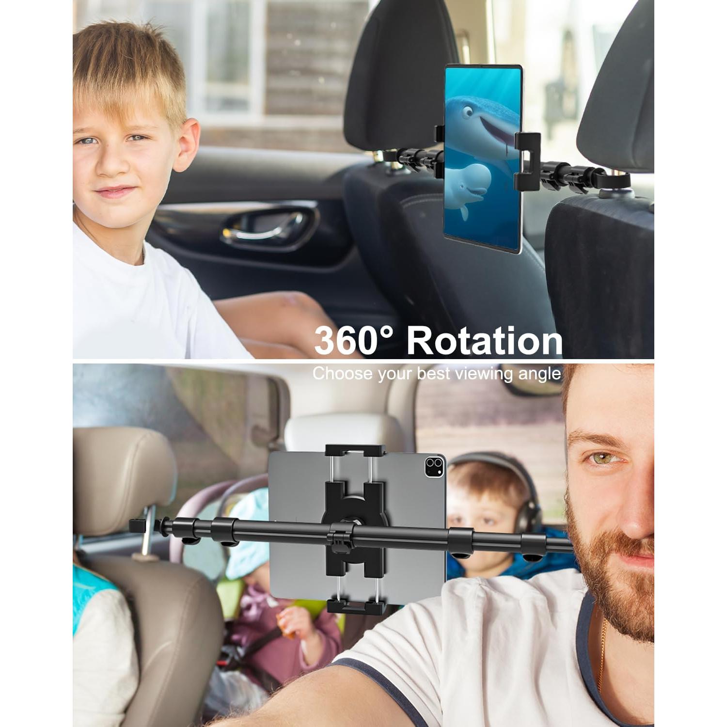 Soporte para Tablet en Reposacabezas Woleyi - Ajustable 4-13"