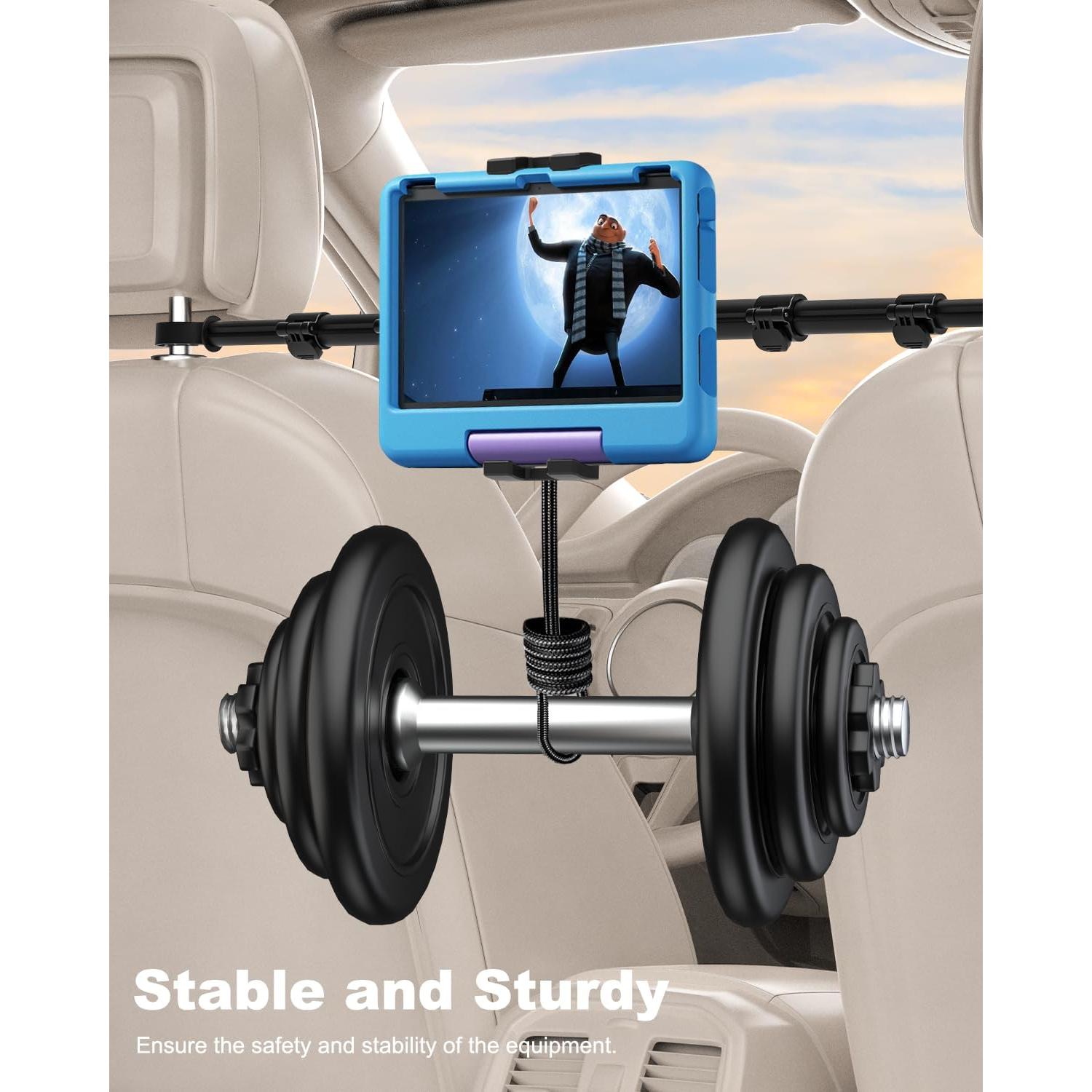 Soporte para Tablet en Reposacabezas Woleyi - Ajustable 4-13"